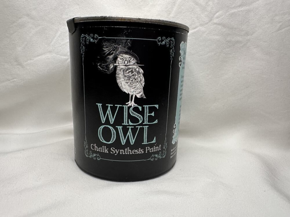 New 16 fl oz Pint Wise Owl Chalk Synthesis Paint River Rock Pint/Primer Matte
